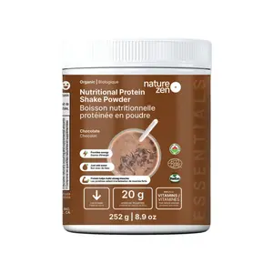 Bột Protein Thực Vật Hữu Cơ Vị Socola, Organic Nutritional Protein Shake Powder, Chocolate, 8.9 oz (252g) - NATURE ZEN